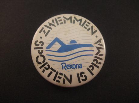 Zwemmen sporten is prima Rexona